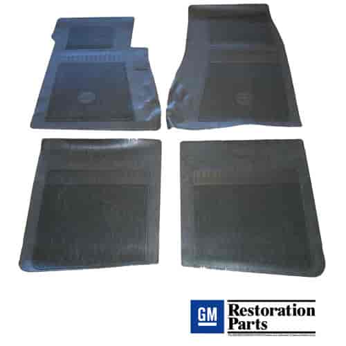 1967-1972 Chevy Bel Air Rubber Floor Mat, 4 Piece Set, Black