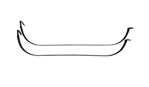 1955-1957 Chevy Bel Air Fuel Tank Strap, Pair