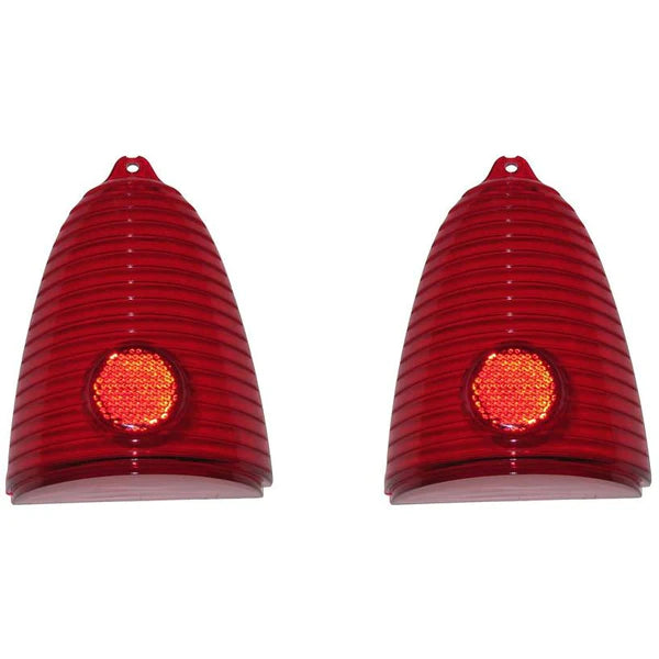 1955 Chevy 150 Series Tail Light Lens, Pair, Outer