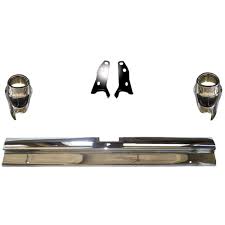1957 Chevy 210 Series Rear Bumper and Bumper Ends with Center Bumper Brackets Set Ex Sedan Delivery/Station Wagon